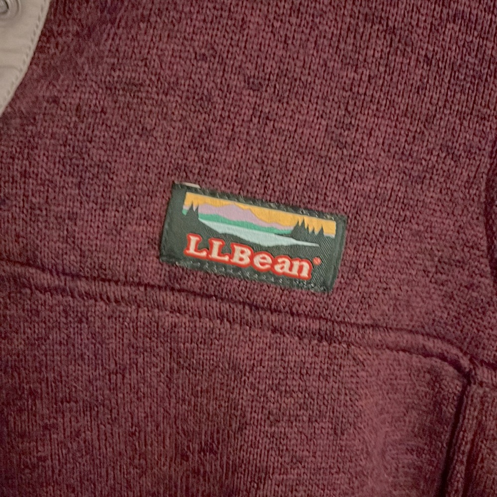 LL Bean Sweater Fleece Pullover - Picture 2 of 7